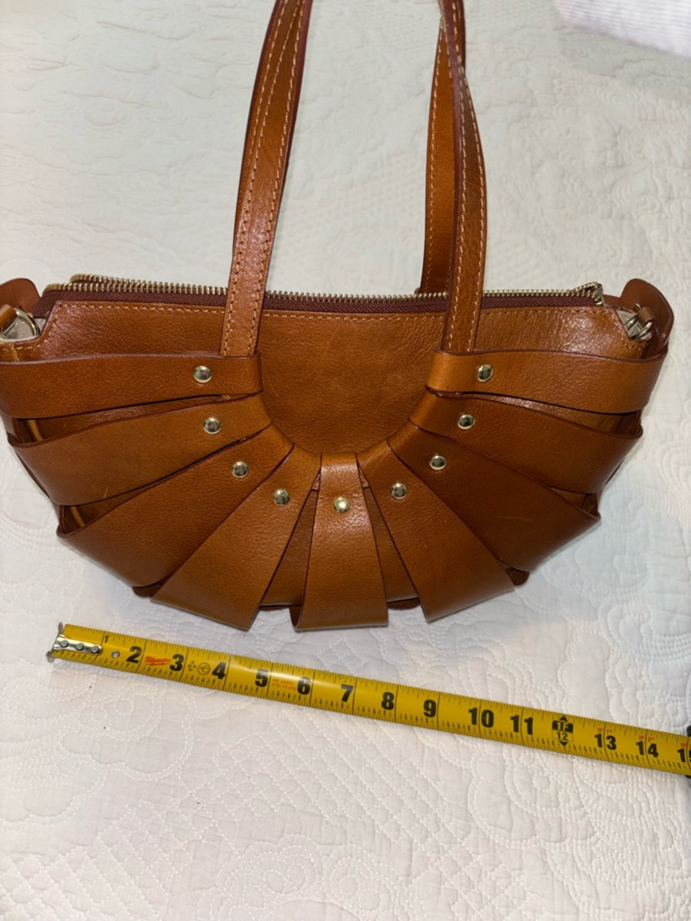 Cute classy leather Women’s Brown Leather Tote Handbag - Picture 2 of 9